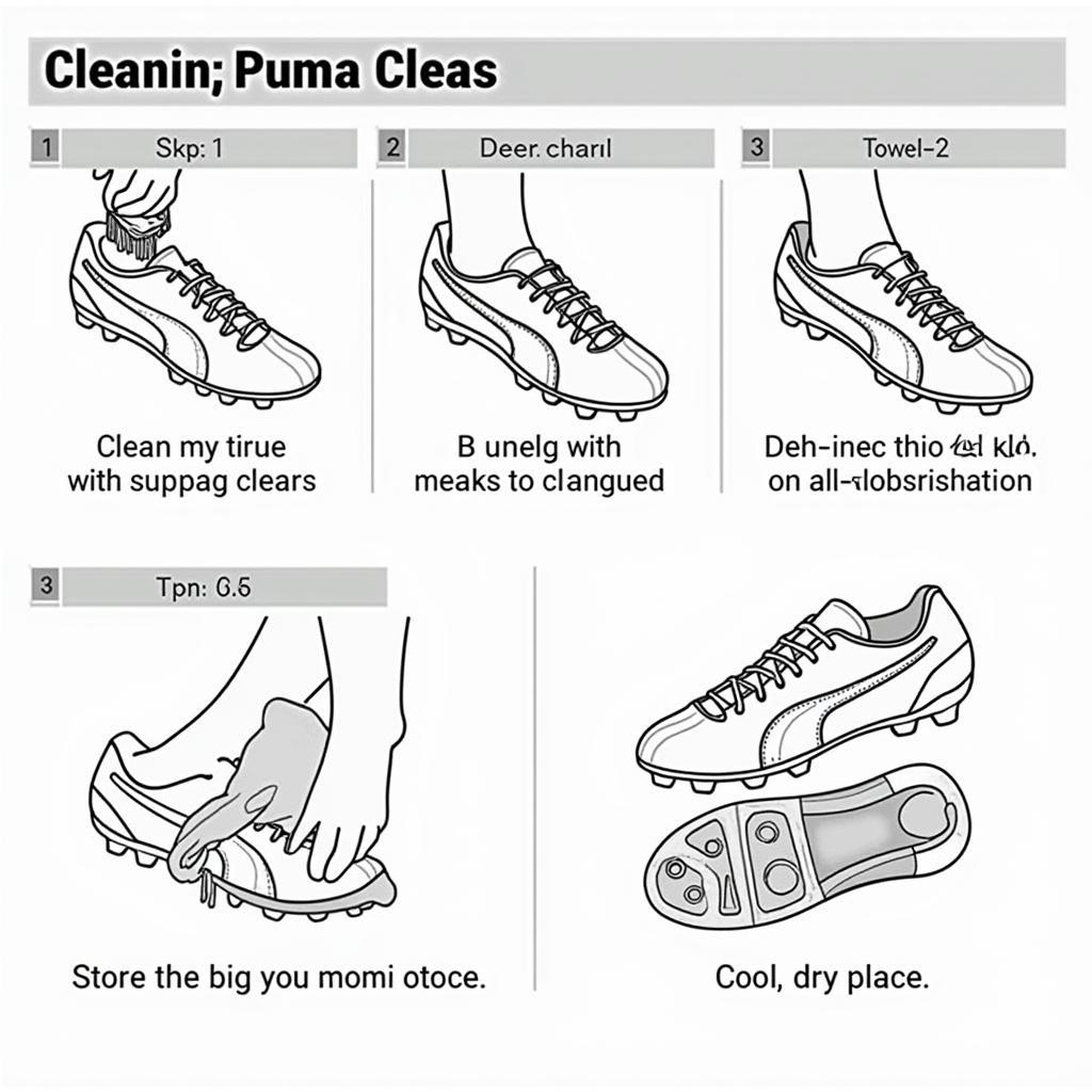 Cách vệ sinh và bảo quản giày bóng đá Puma sân cỏ nhân tạo đúng cách để kéo dài tuổi thọ.