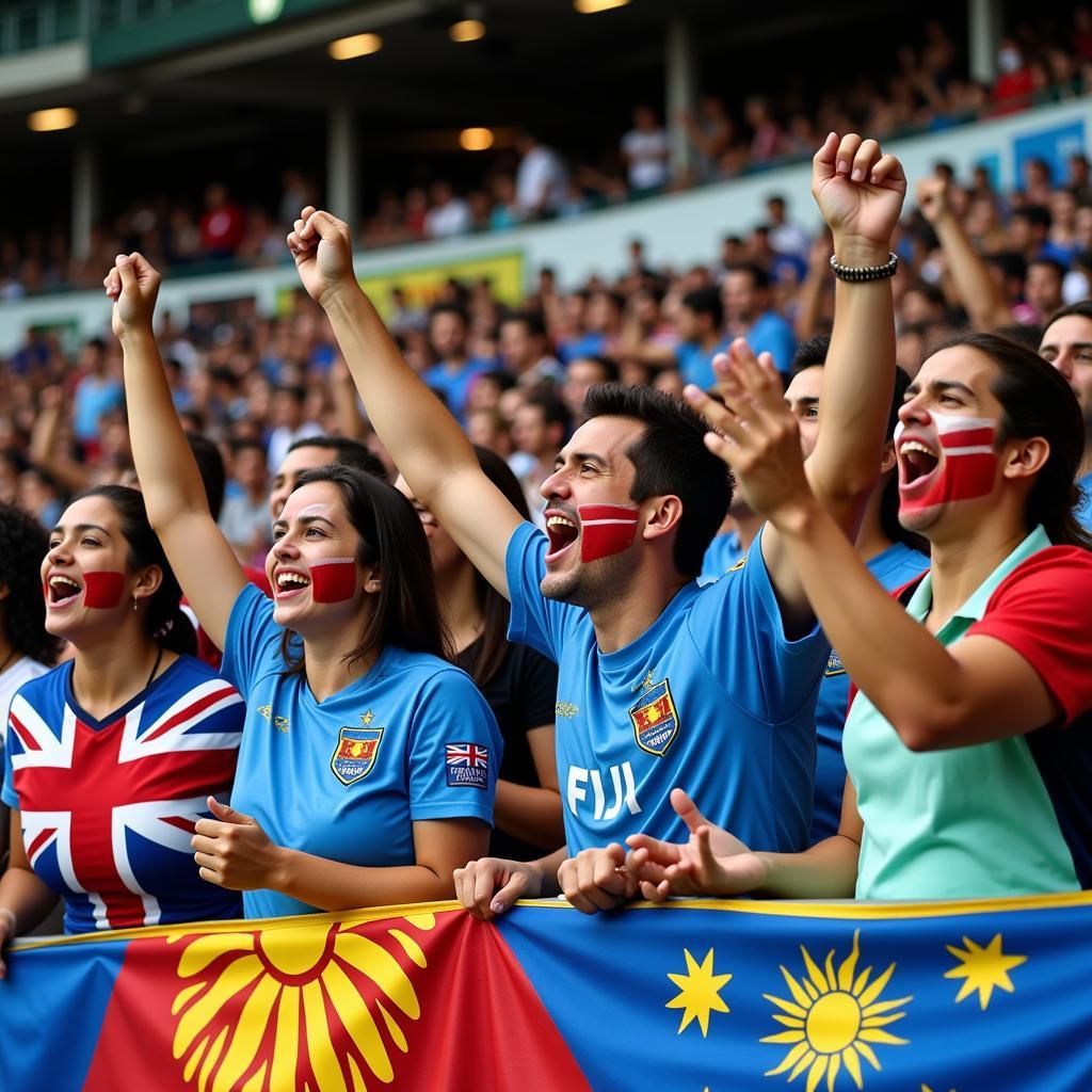 Cổ động viên Cook Islands vs Fiji