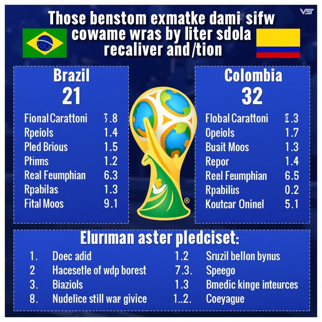 Dự đoán kết quả trận đấu Brazil vs Colombia