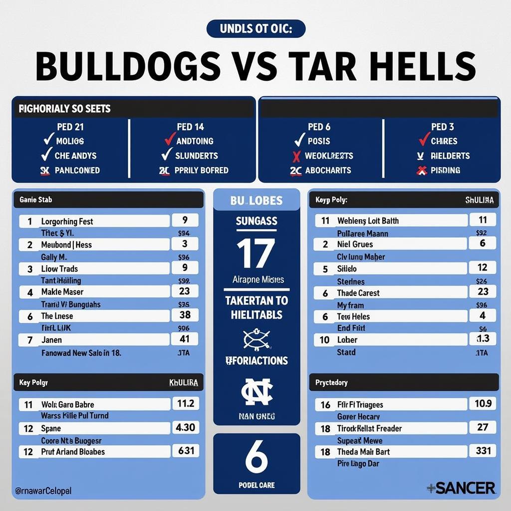 Dự đoán kết quả trận đấu giữa Bulldog và Tar Heels