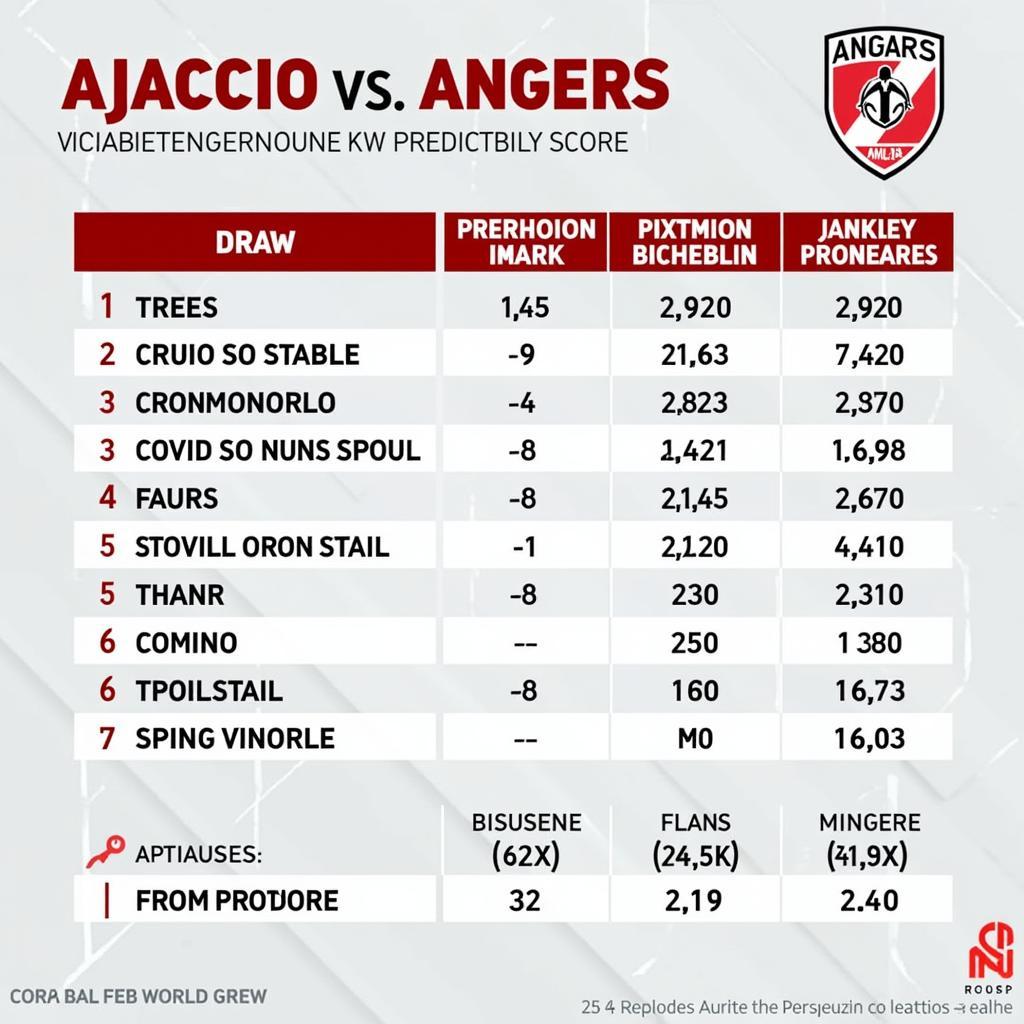 Dự đoán kết quả Ajaccio vs Angers