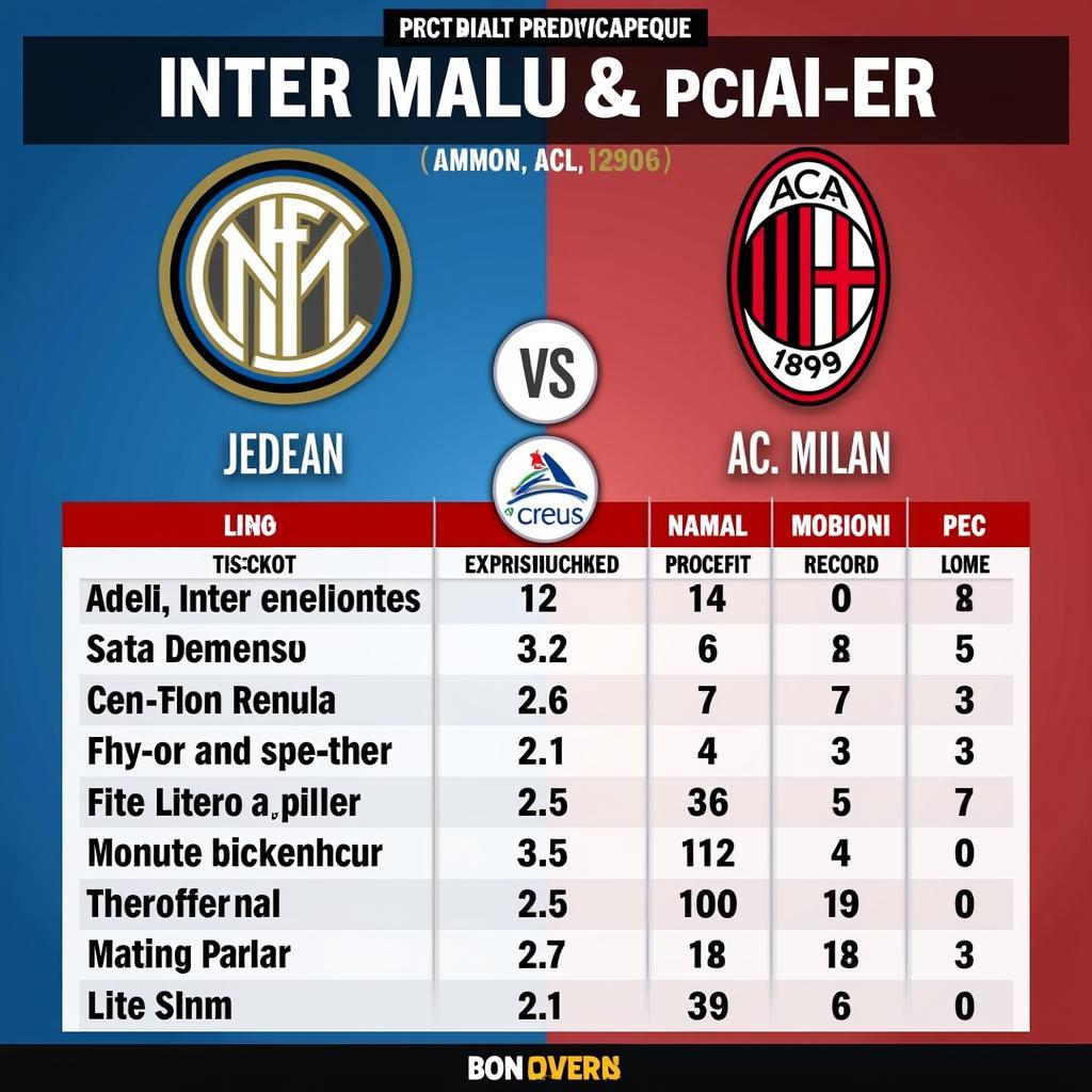 Dự đoán kết quả trận đấu giữa Inter Milan và AC Milan