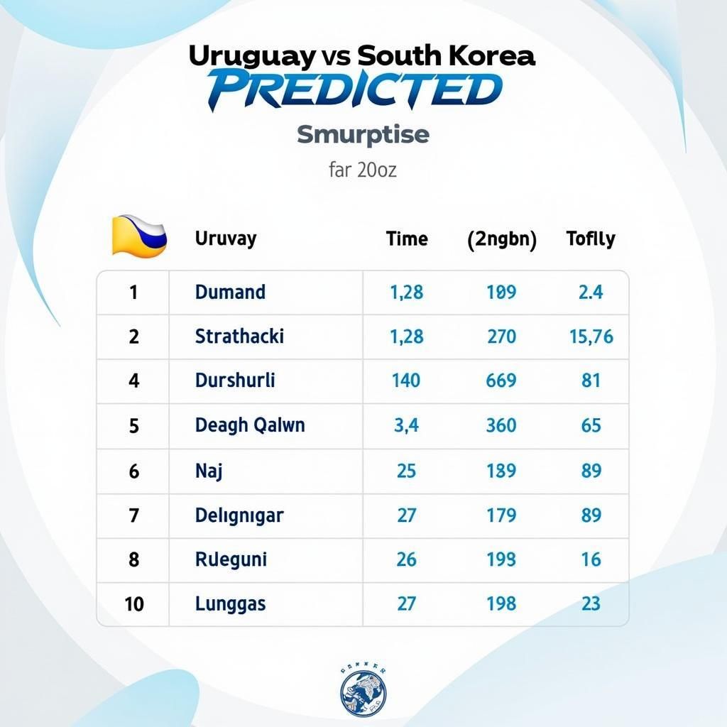 Dự đoán kết quả Uruguay vs Hàn Quốc