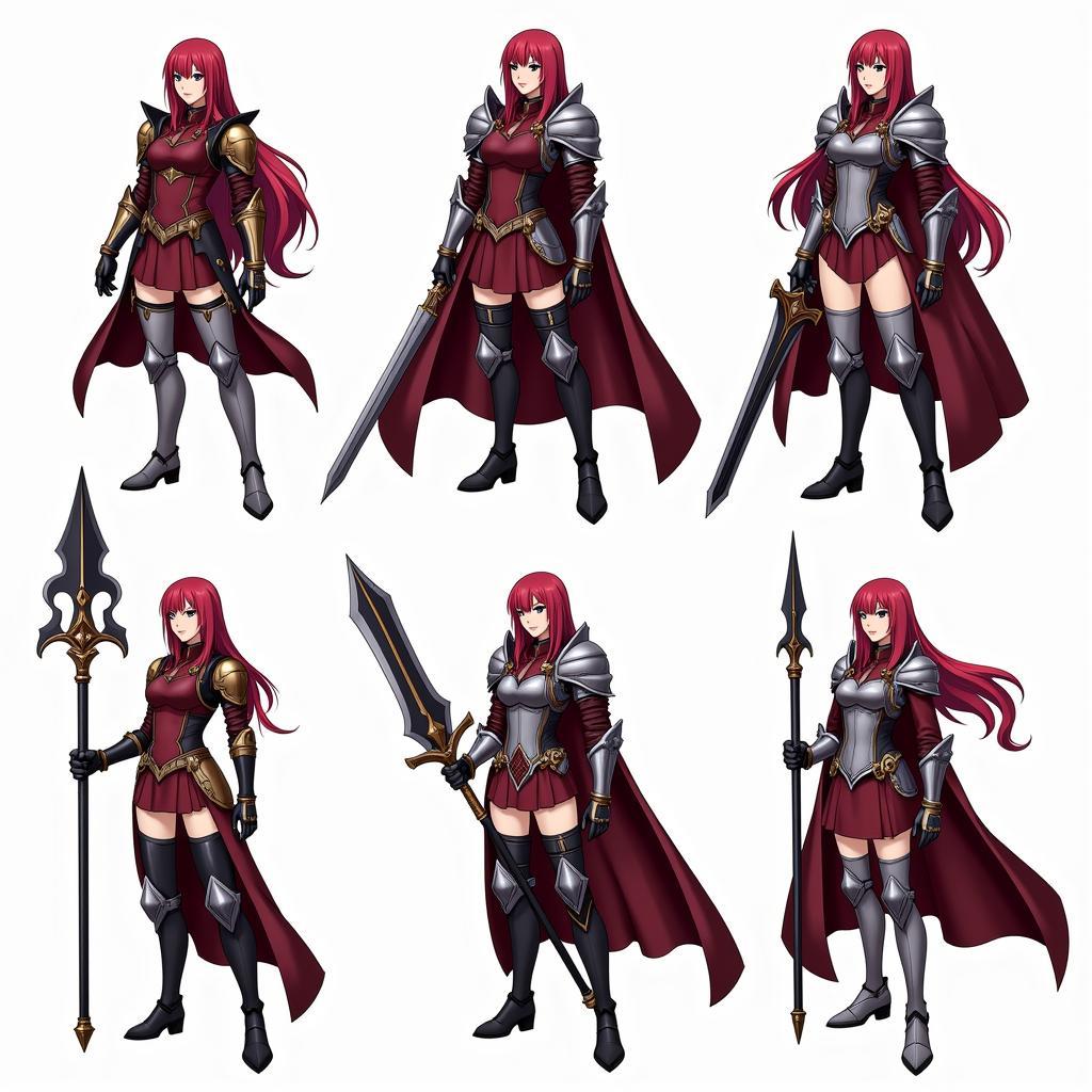 Erza Scarlet trong bộ áo giáp