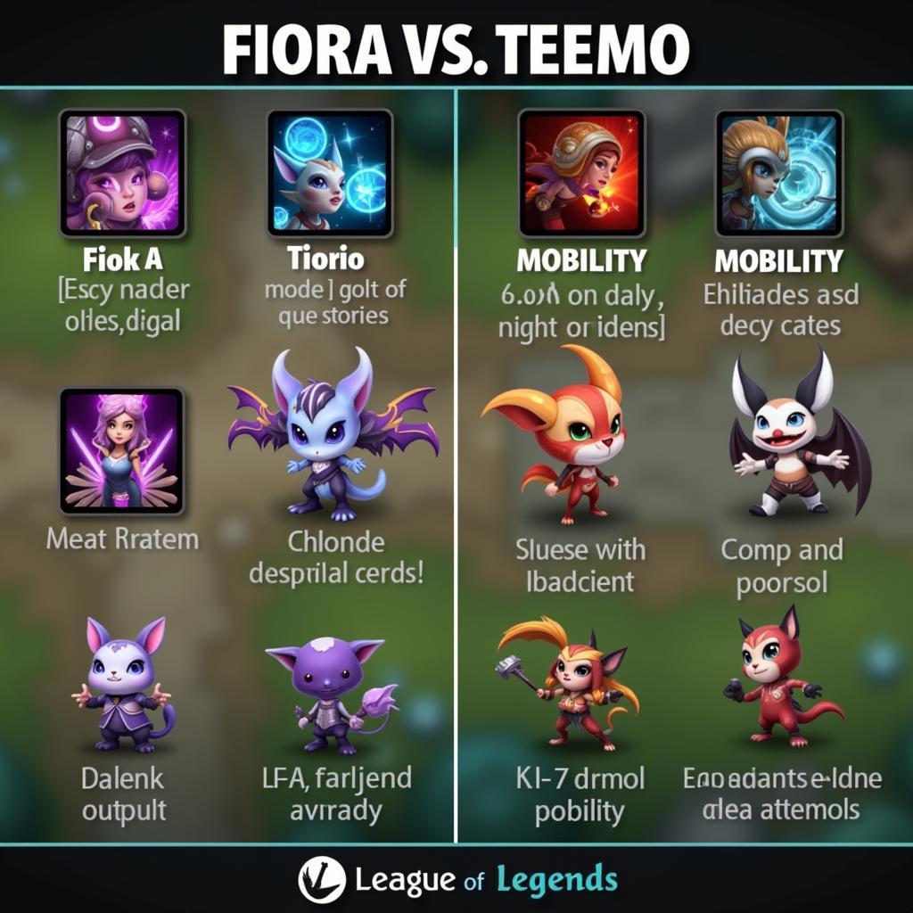 Fiora vs Teemo So Sánh Sức Mạnh