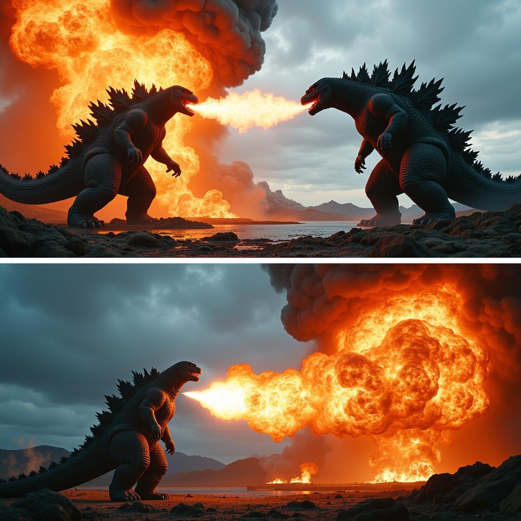 So sánh sức mạnh Godzilla 2014 và 2016