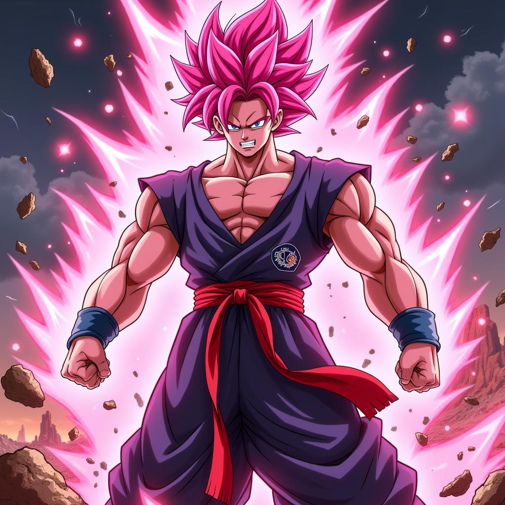 Goku Black ở dạng Super Saiyan Rosé với sức mạnh hủy diệt