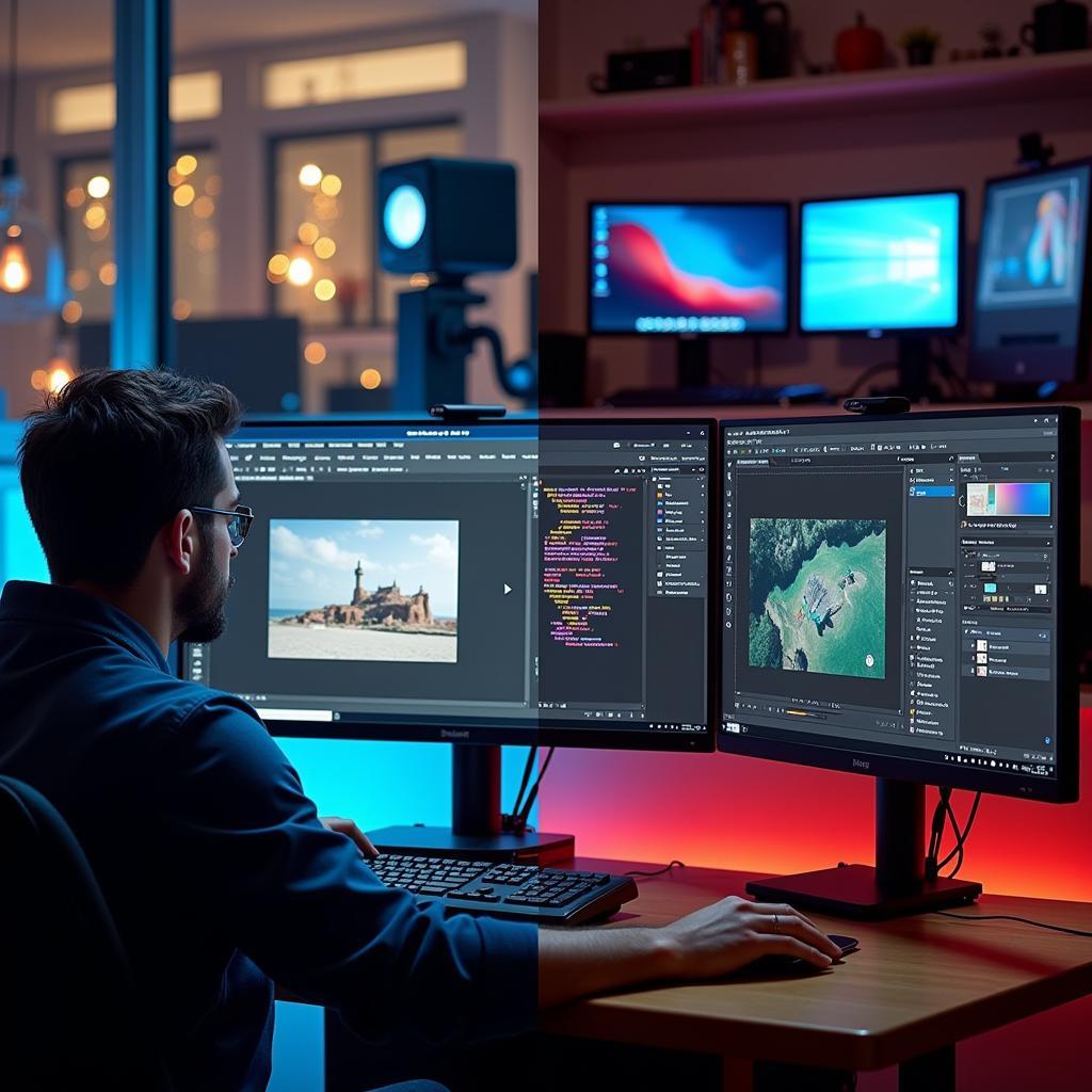 Choosing the Right Monitor for Graphic Design: Curved vs. Flat