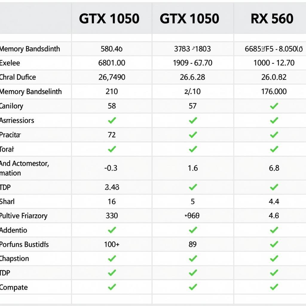 GTX 1050 vs RX 560 Thông Số Kỹ Thuật