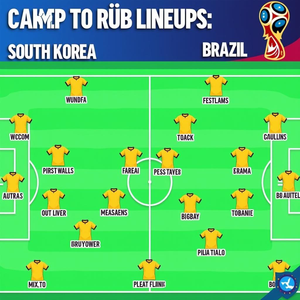 Hàn Quốc vs Brazil: Đội hình ra sân dự kiến