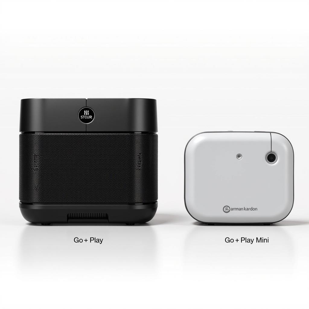 So sánh kích thước Harman Kardon Go + Play và Go + Play Mini