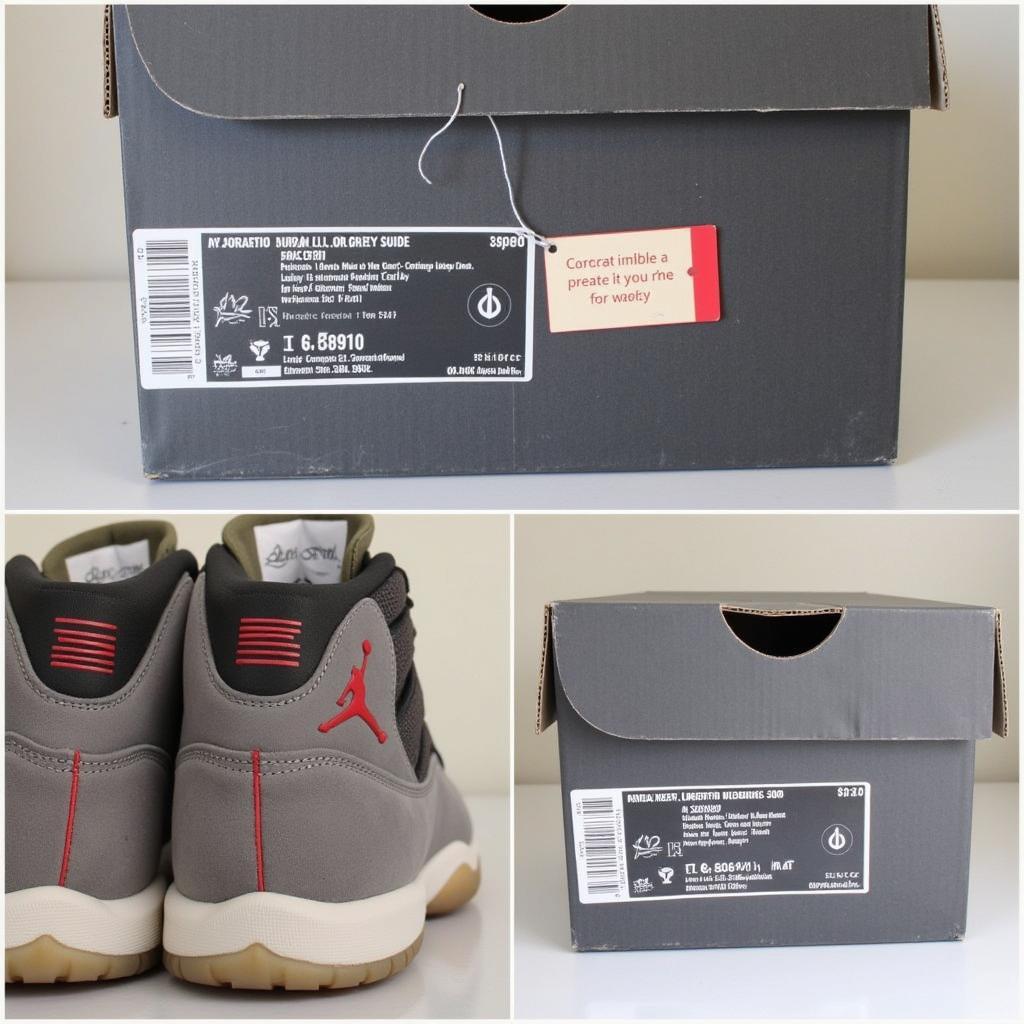 Hộp Giày Jordan 11 Grey Suede Chính Hãng