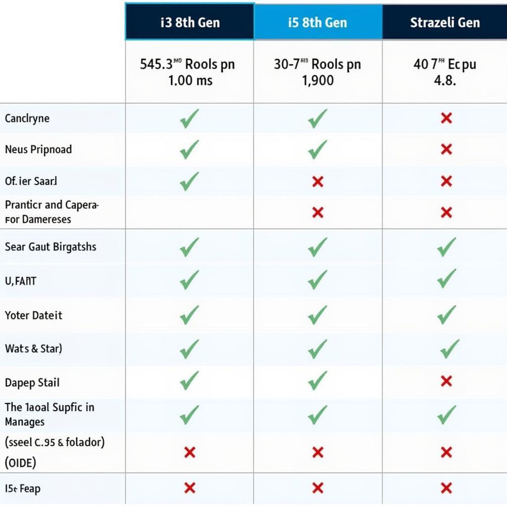 So sánh giá cả giữa i3 8th Gen và i5 7th Gen