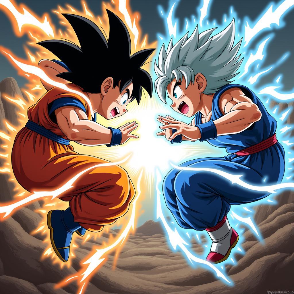 Jackie Chun đối đầu Goku