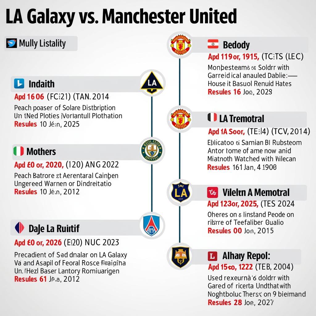 LA Galaxy vs Manchester United: Đối đầu lịch sử