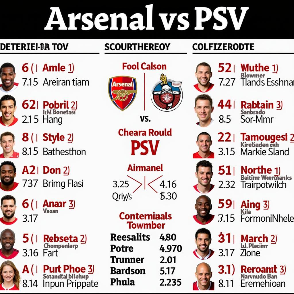 Lịch sử đối đầu giữa Arsenal và PSV: Cân bằng và kịch tính