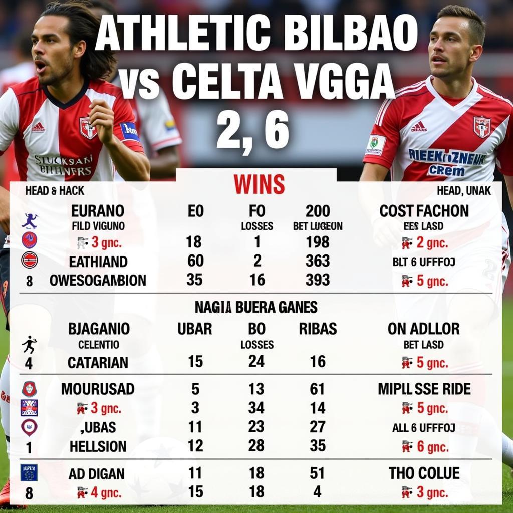 Lịch sử đối đầu Athletic Bilbao - Celta Vigo