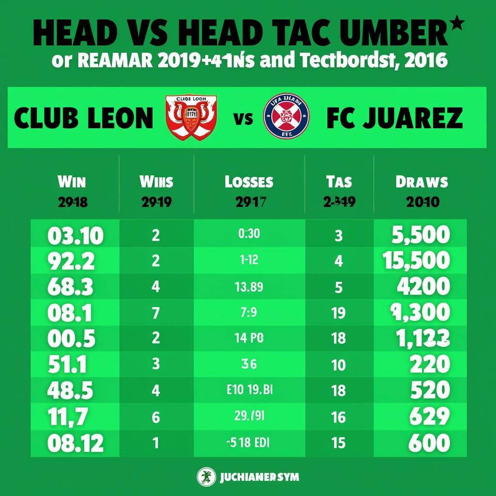 Lịch sử đối đầu giữa Club Leon và FC Juarez