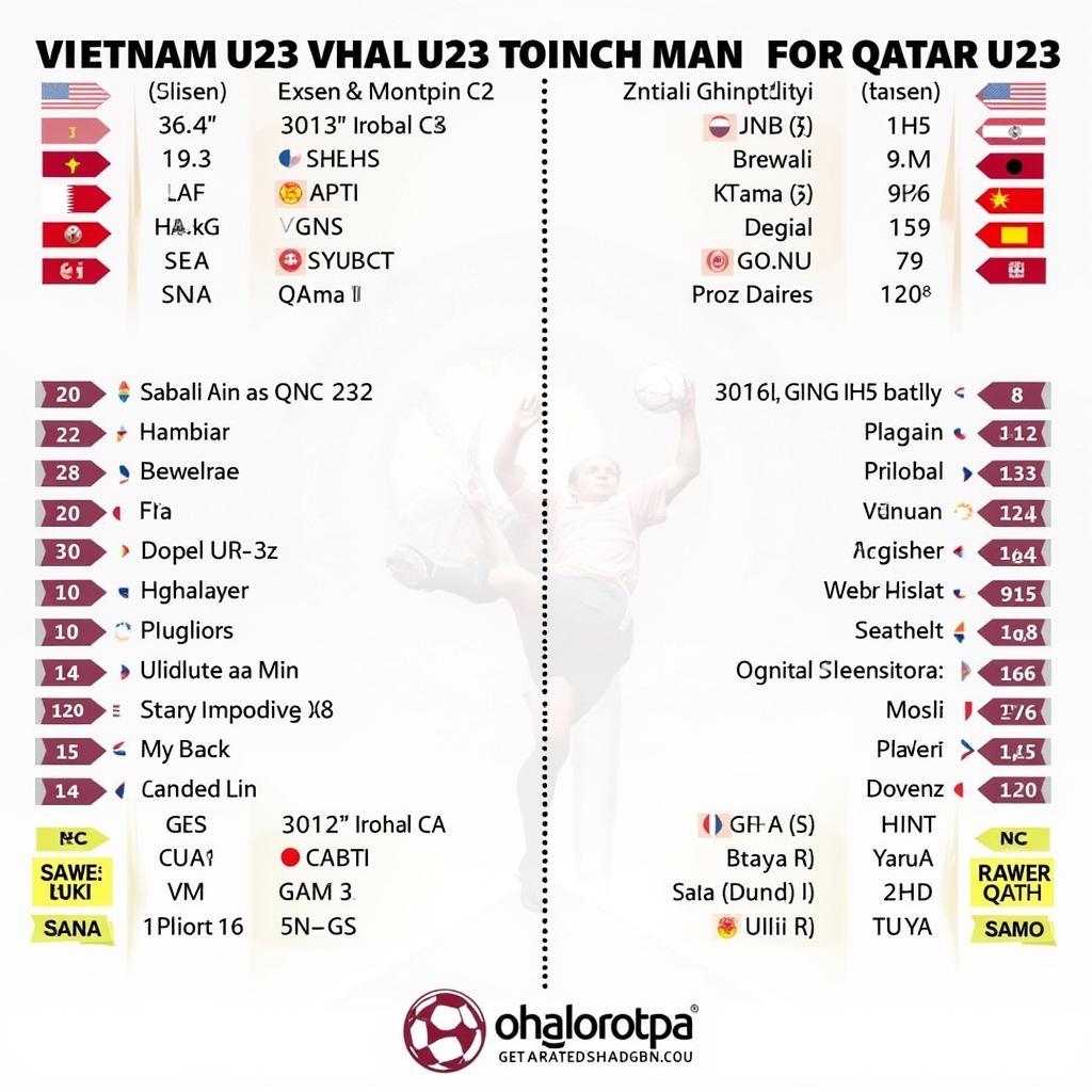 Lịch sử đối đầu giữa U23 Việt Nam và U23 Qatar