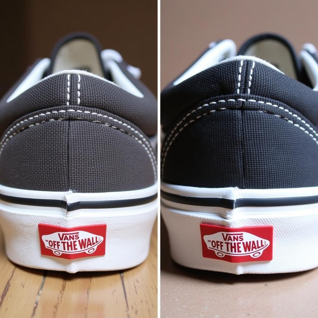 Logo Vans Old Skool thật và giả