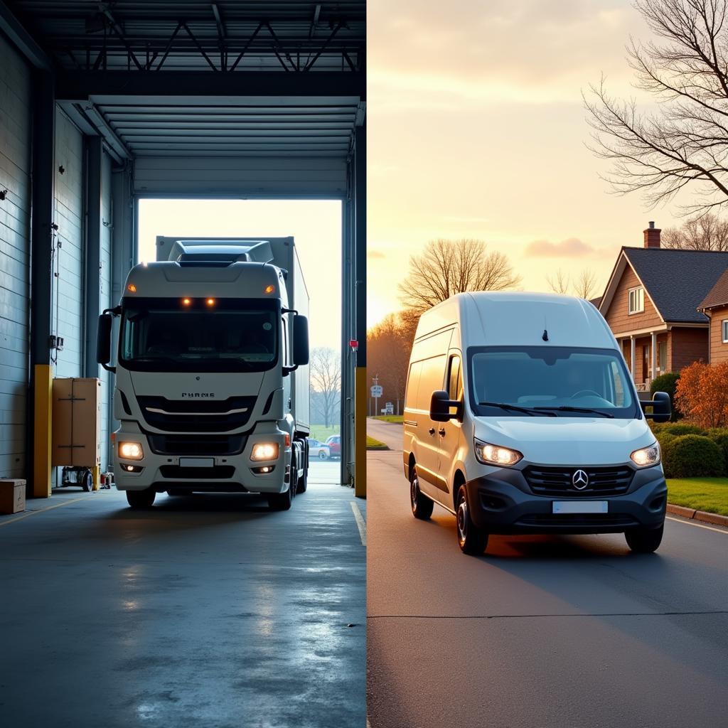 Lorry và Van trong Logistics