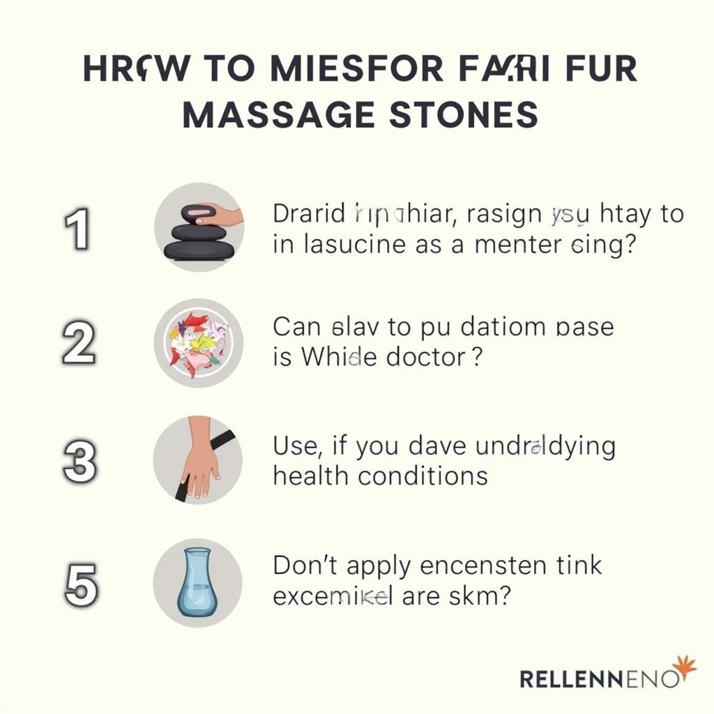 Lưu ý khi sử dụng đá massage