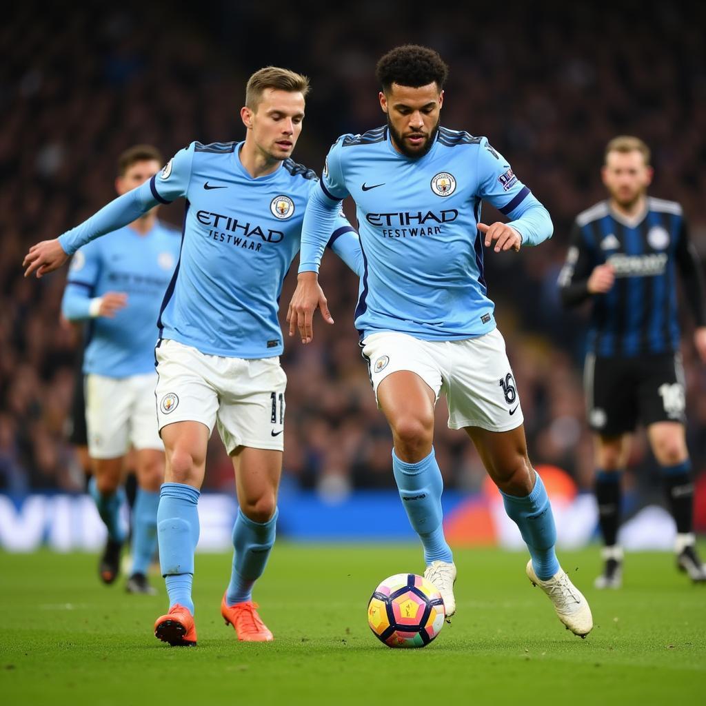 Man City tấn công mạnh mẽ