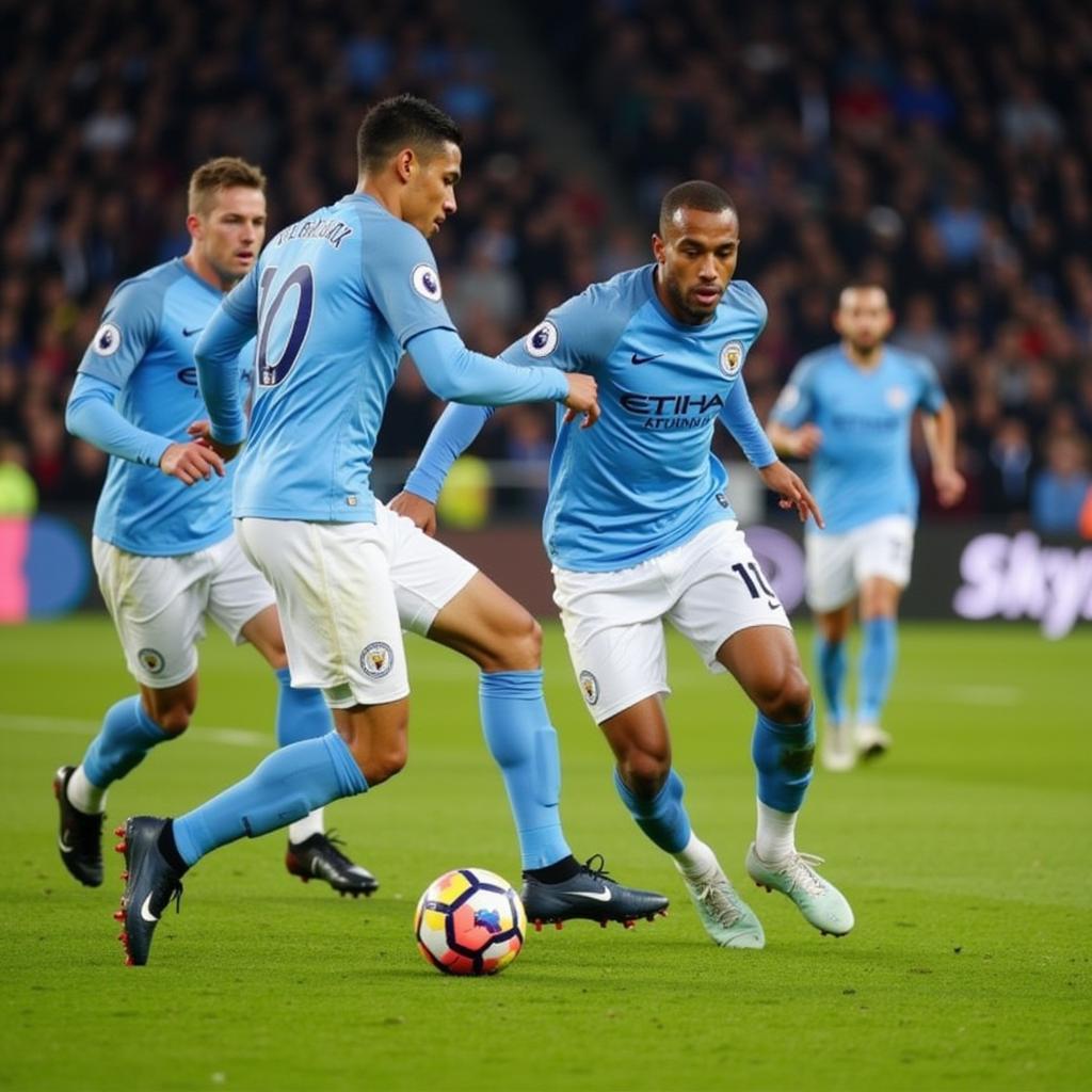 Man City tấn công đa dạng