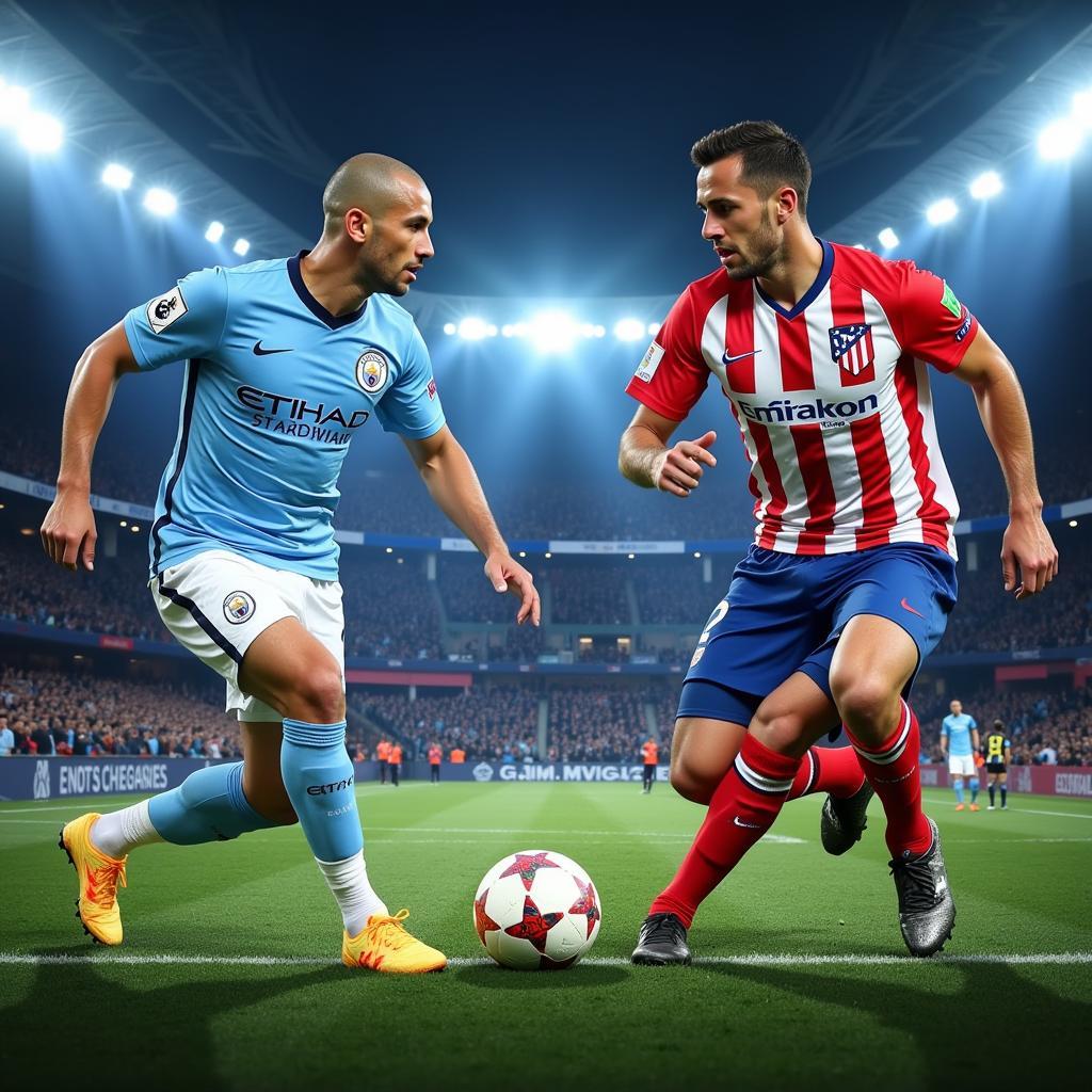 Man City vs Atletico Madrid: Đối đầu đỉnh cao