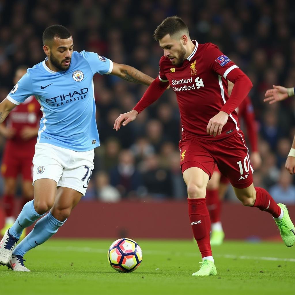 Man City vs Liverpool tấn công