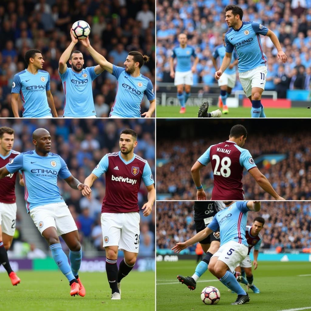 Khoảnh khắc đỉnh cao Man City vs West Ham