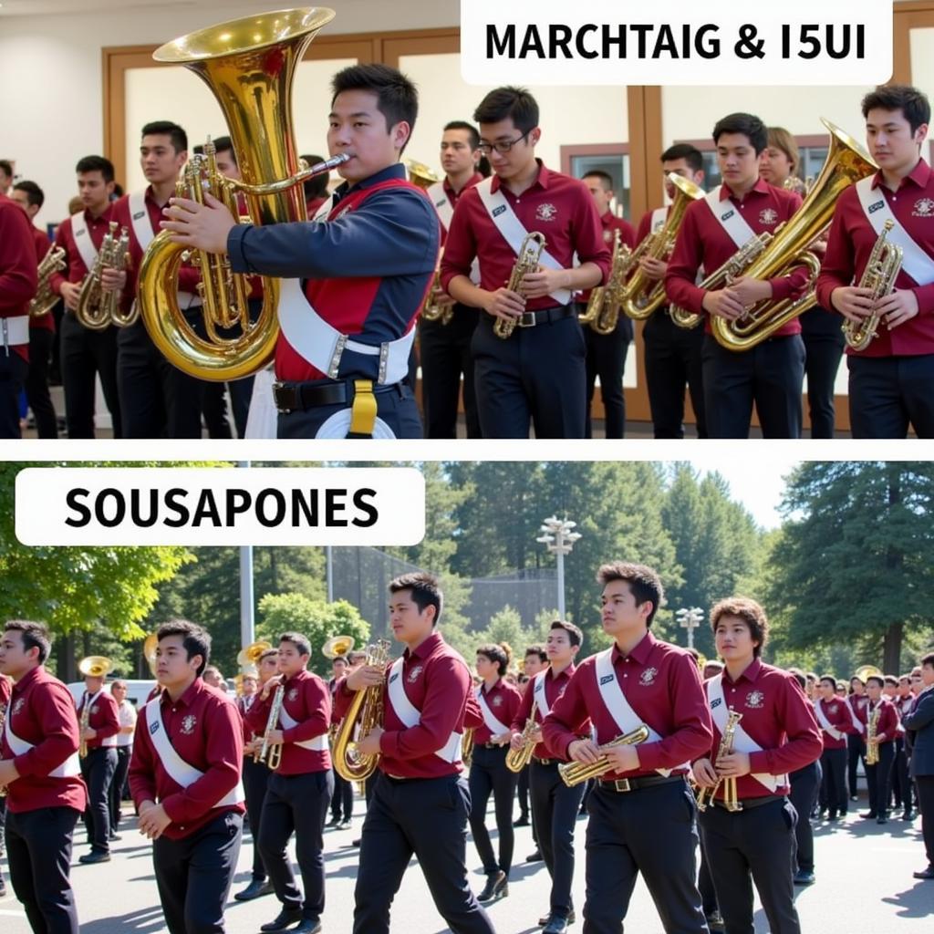 Ứng dụng của Marching Tuba và Sousaphone trong Âm nhạc