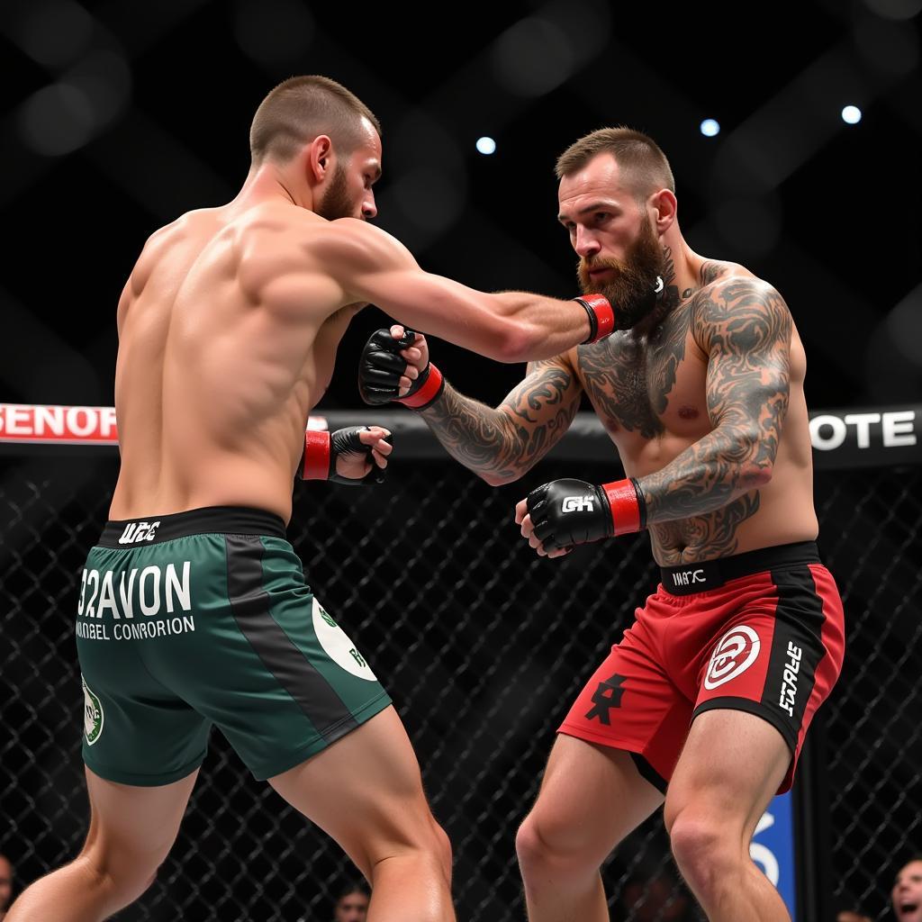 McGregor tung đòn mạnh mẽ vào Khabib