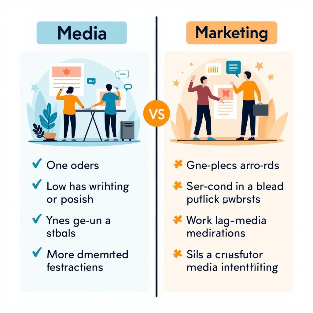 So sánh media và marketing một cách đơn giản