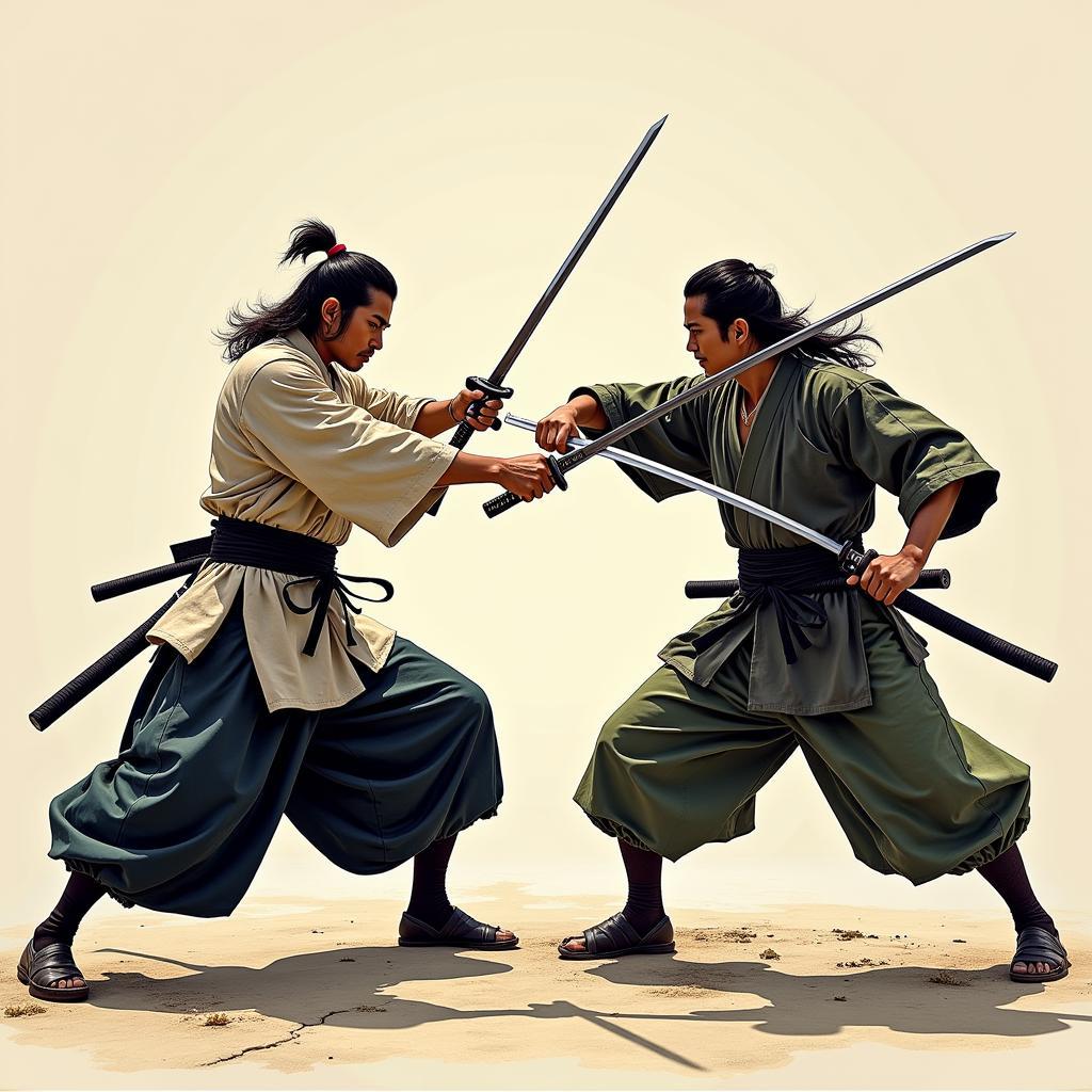 Phong cách chiến đấu của Musashi và Kojiro