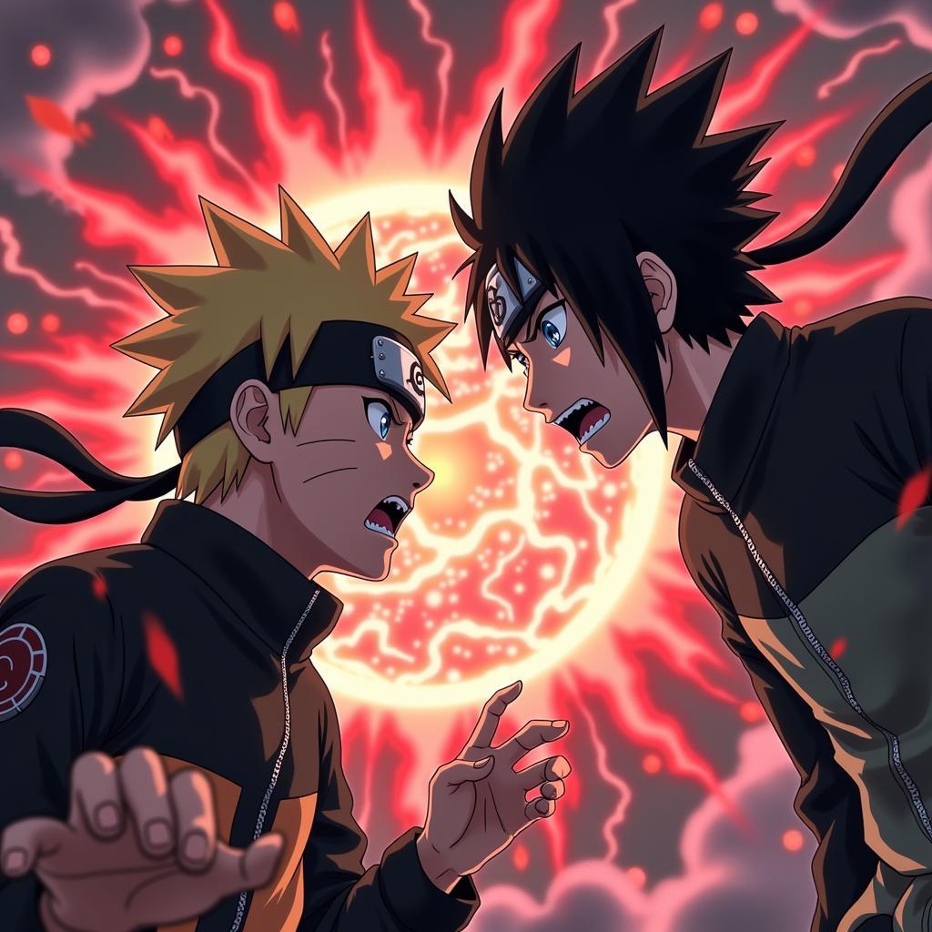 Naruto và Madara đối đầu trong trận chiến cuối cùng