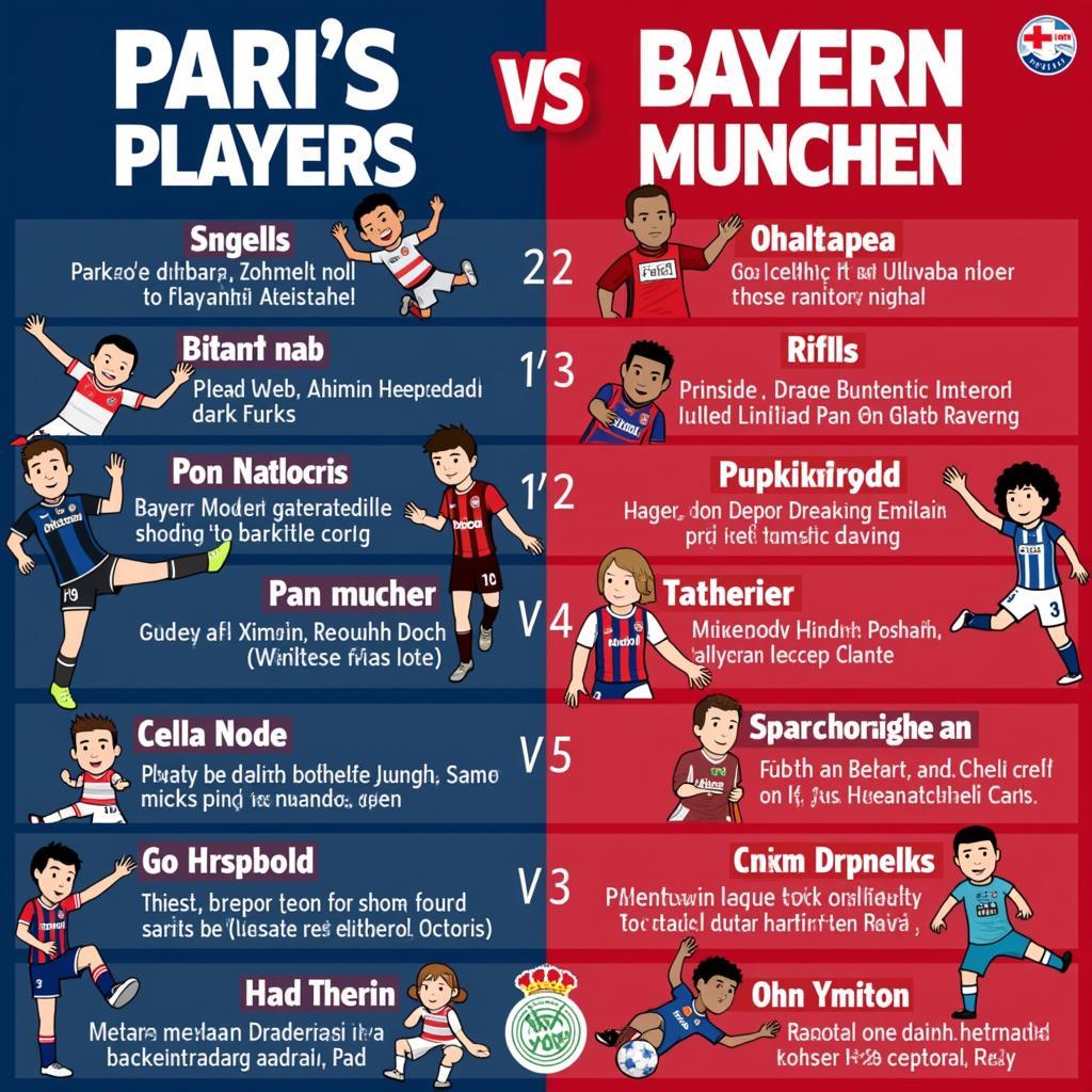 So Sánh Đội Hình PSG vs Bayern: Những Ngôi Sao Sáng Giá Nhất