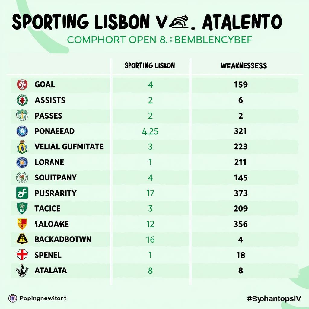 Phân tích lực lượng Sporting Lisbon vs Atalanta