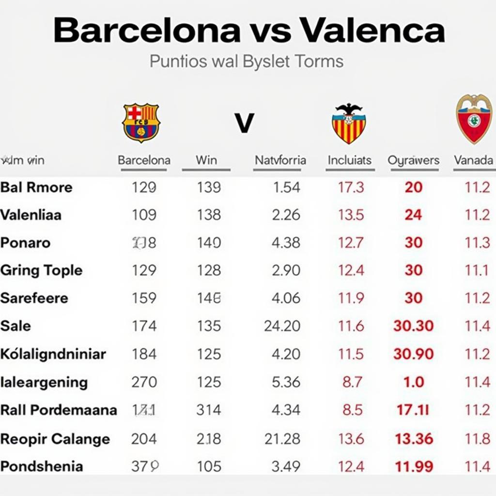 Phân tích phong độ Barca vs Valencia