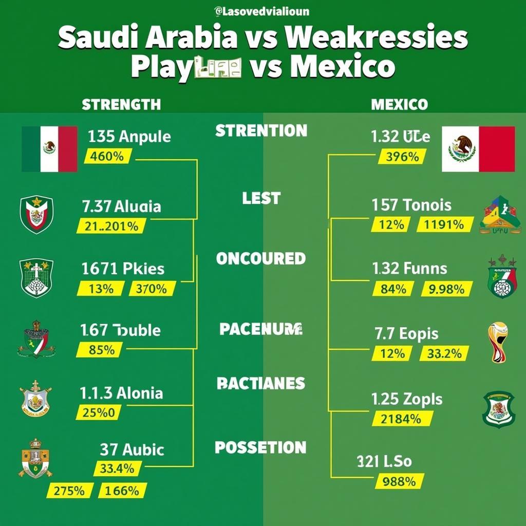 Phân tích sức mạnh Ả Rập Xê Út vs Mexico