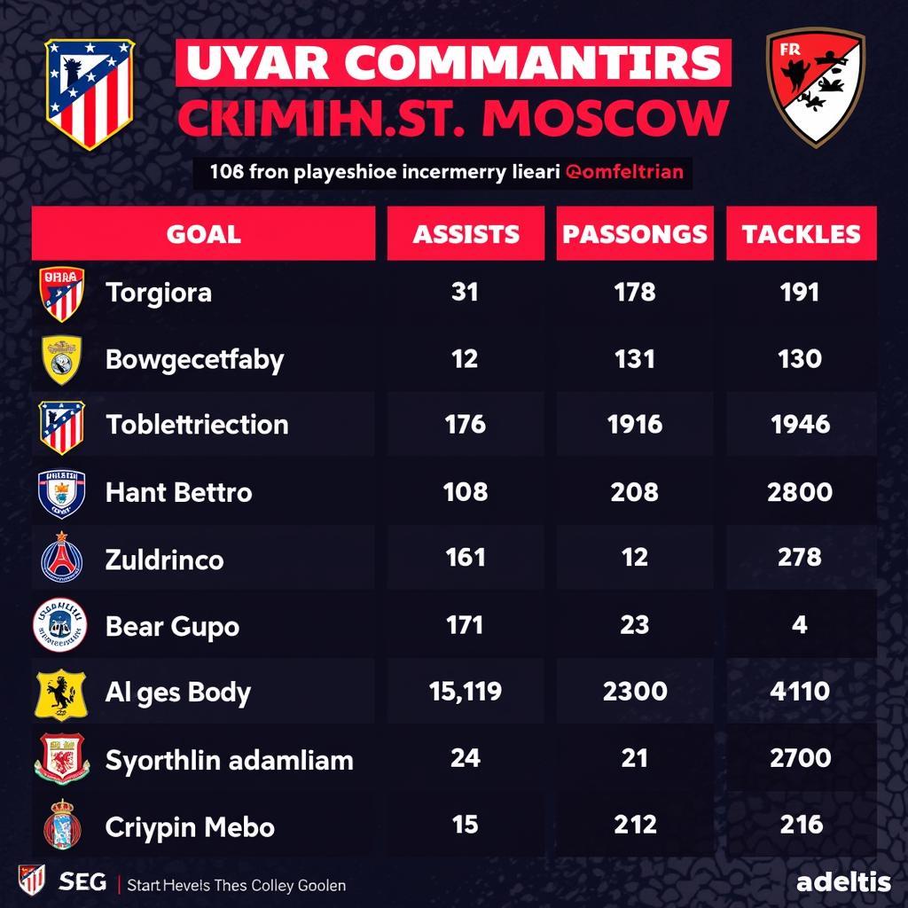 Phong độ cầu thủ Atletico Madrid và Lokomotiv Moscow