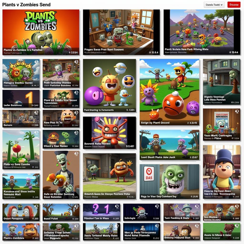 Cộng đồng Plants vs Zombies trên YouTube