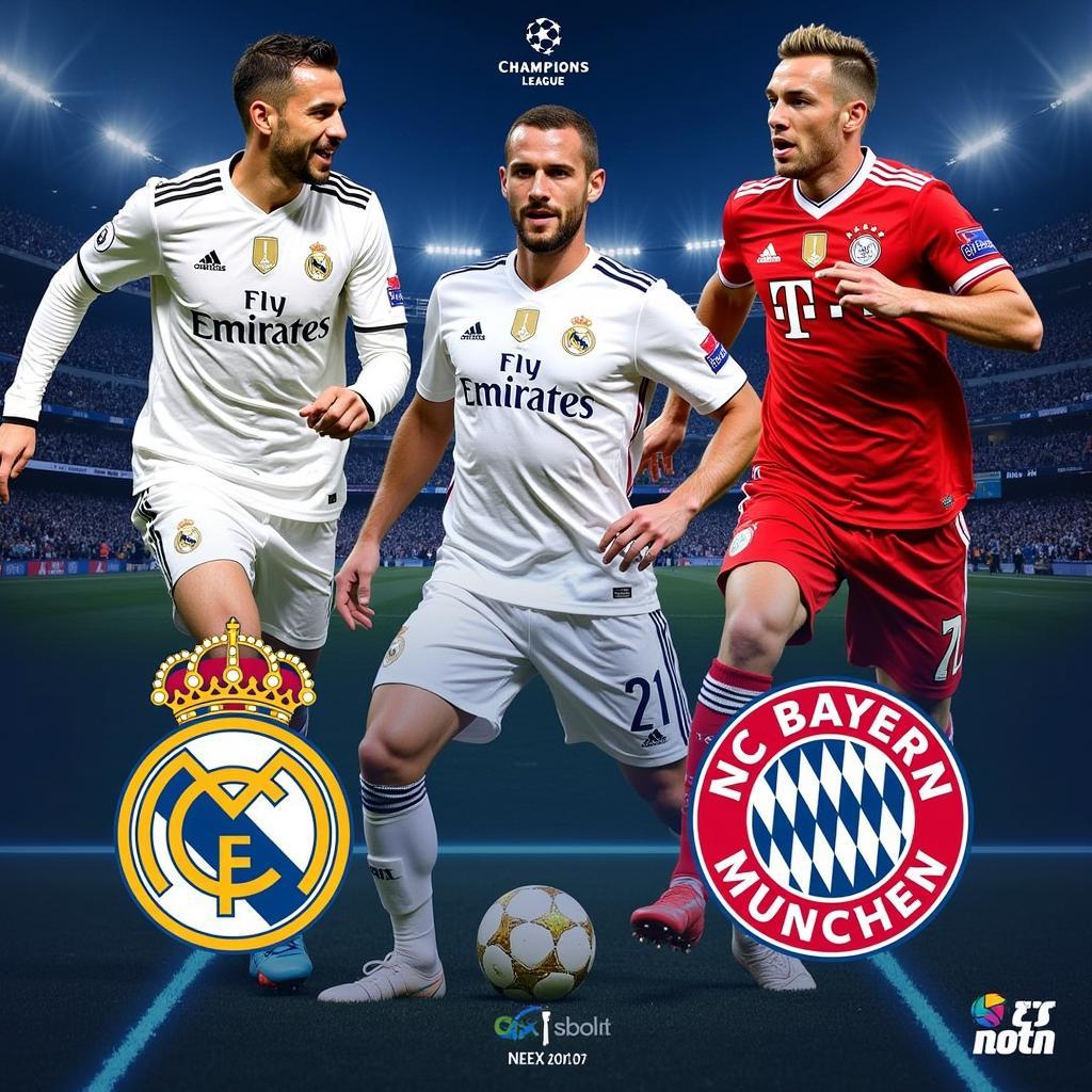 Real Madrid và Bayern Munich đối đầu tại Champions League: Những bàn thắng đẹp mắt