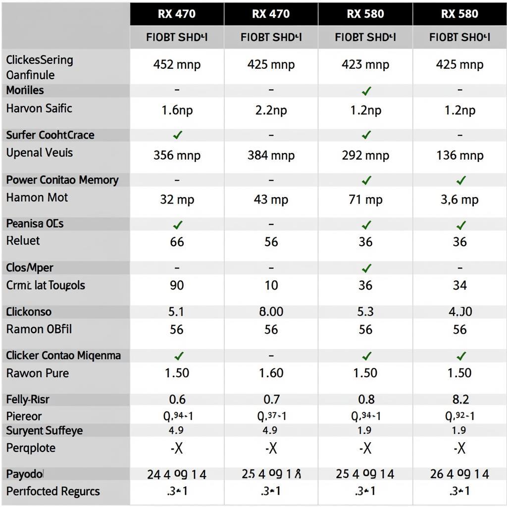 Bảng so sánh tổng quan RX 470 vs RX 580