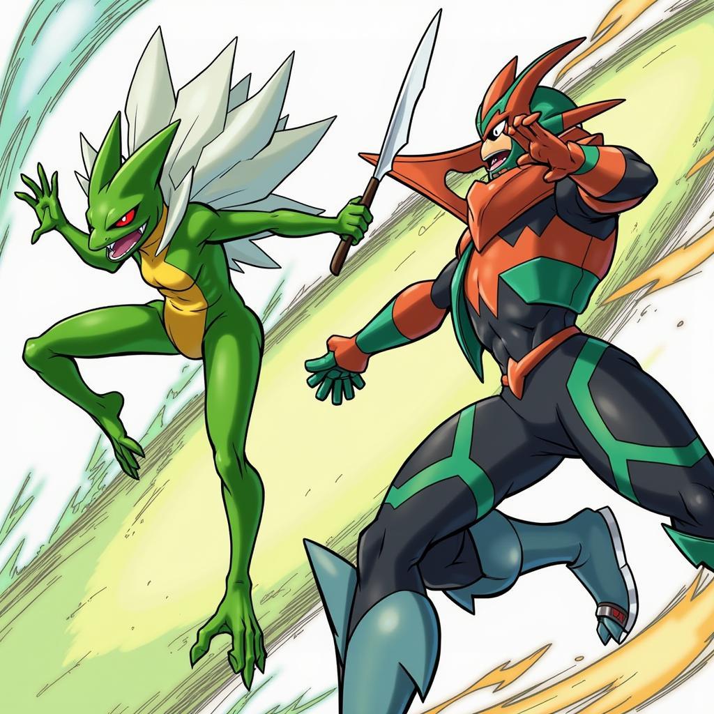 So sánh tốc độ và sức mạnh giữa Scyther và Scizor