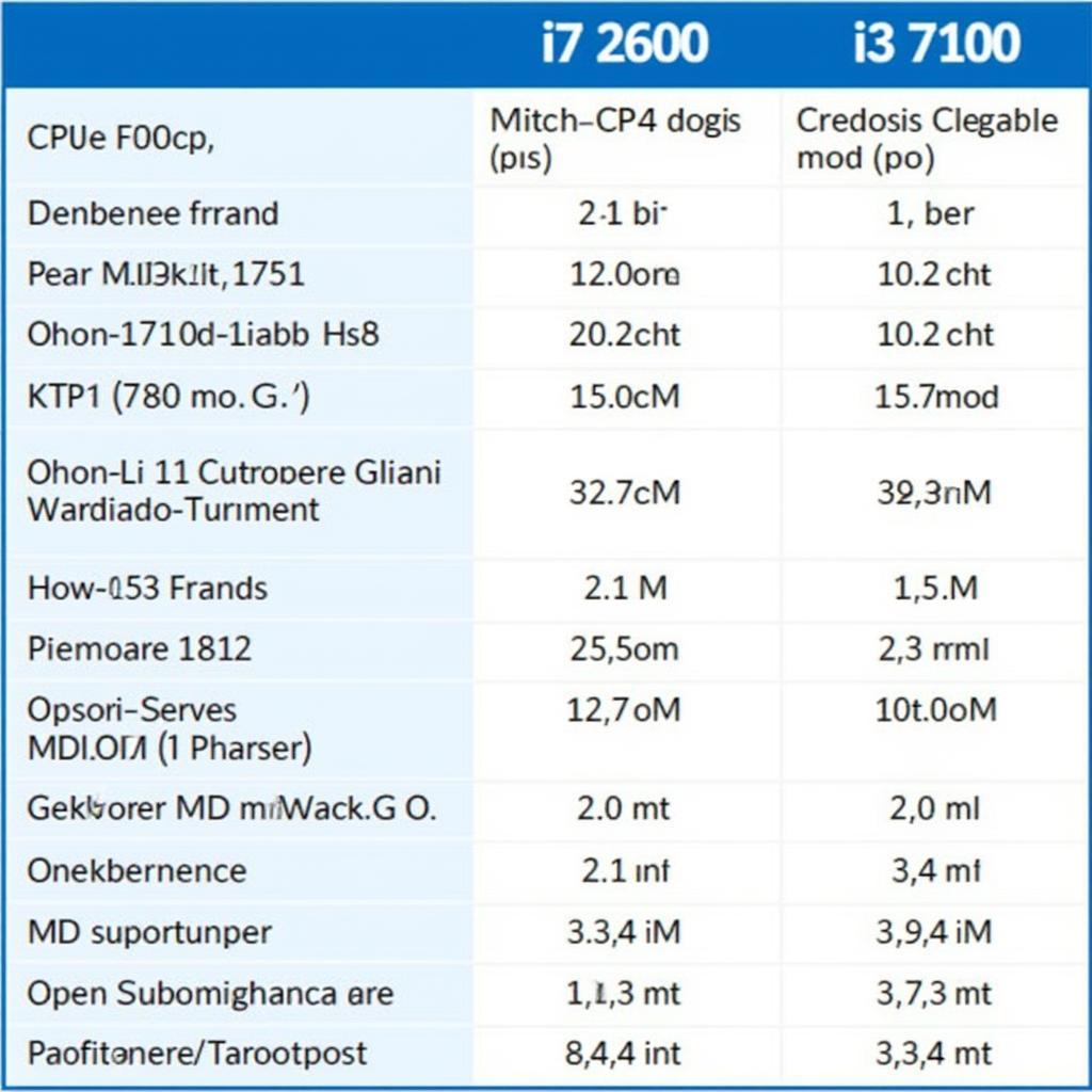 So sánh Hiệu Năng i7 2600 và i3 7100