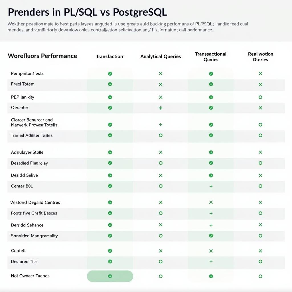 So sánh Hiệu Năng PL/SQL và PostgreSQL