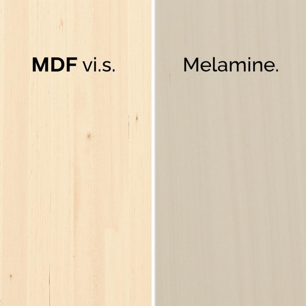 So sánh MDF và Melamine