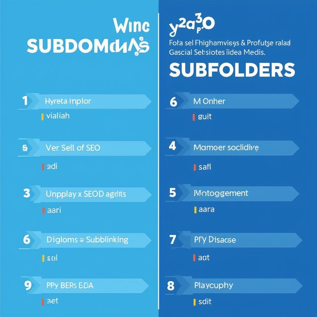 So sánh trực quan giữa Subdomain và Subfolder