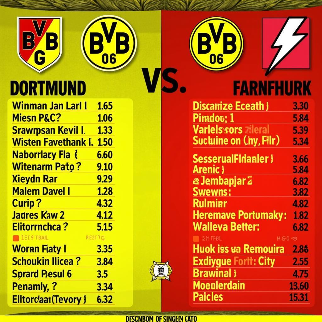 Soi kèo Dortmund vs Frankfurt: Phong độ và lực lượng